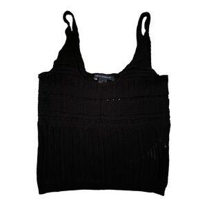 SALE🚨NWT🐝French Connection Black Sweater Crochet Tank